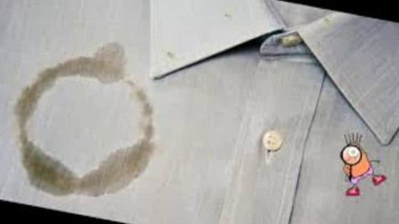 إزالة بقعة الزيت على الملابس